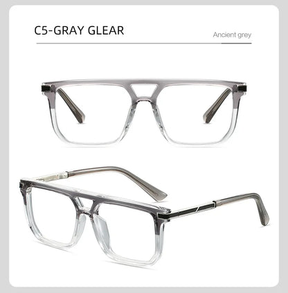 VICKI Mature Man's Double-barreled High-end TR Glasses - Customizable Prescription - Anti-blue Light Glasses Multifocal 84003
