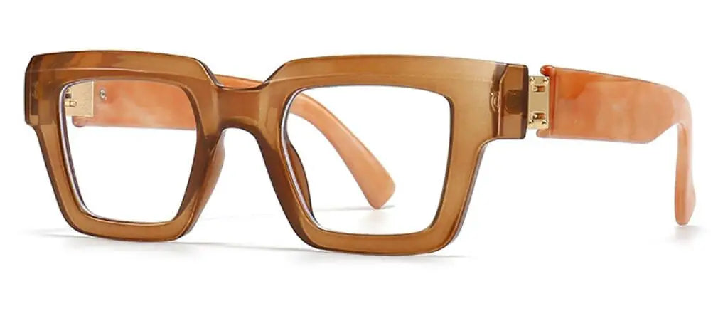 New Green Oversized Square Reading Glasses Men Women Personality Optical Eyeglasses Anti Blue Light Computer Presbyopic Glasses