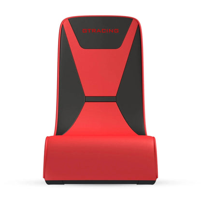 Faux Leather Floor Rocker Video Gaming Chair, Red