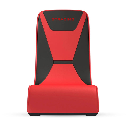 Faux Leather Floor Rocker Video Gaming Chair, Red