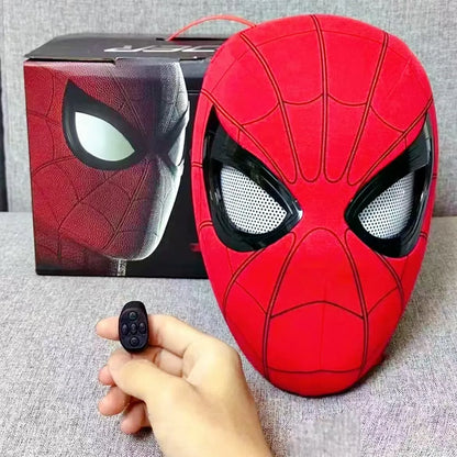 Spider Man headgear eyes movable electric blinking luminous extraordinary mask Wan Christmas cos helmet