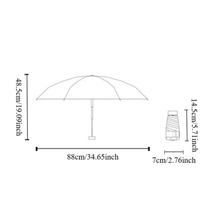 UV Protection Pocket Umbrella Waterproof Compact Mini Folding Umbrella Lightweight 50% UV Portable Travel Umbrella Couple