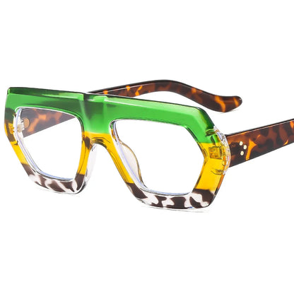 Womens Thick Frame Reading Glasses 2024 Anti Blue Light Fashion Designer Transparent Eyewear Finished Hyperopia Eyeglasses Hot