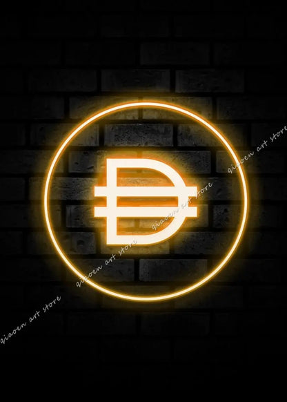 Bitcoin and Ethereum ETH BTC Neon Crypto Market Office Wall Art Pop Posters Prints Canvas Painting Room Home Decor