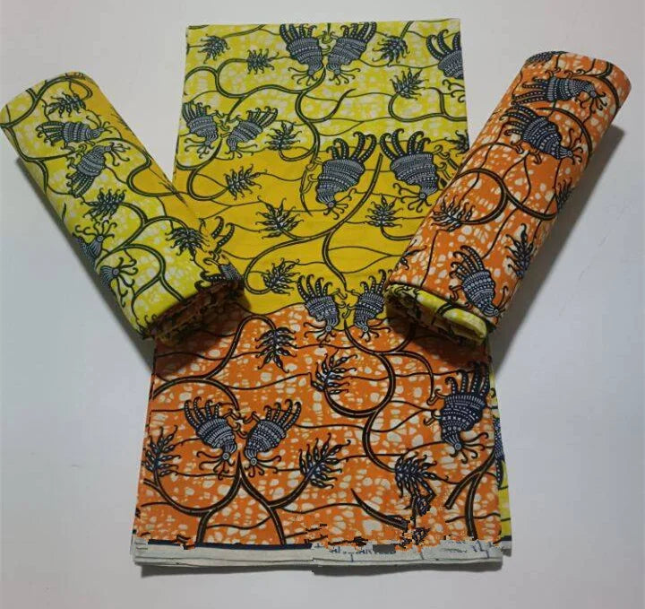 2023 Guaranteed Veritable Super Hollandais African Wax Fabric 100%Cotton 6 yards Original Ankara Block Print Pattern Africa