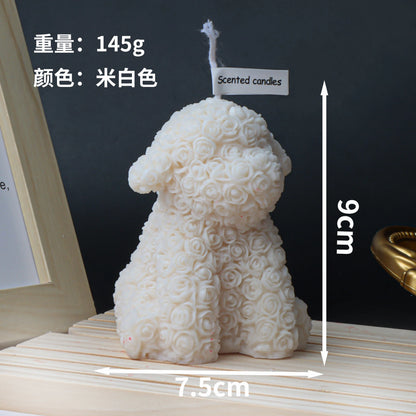 3D Cute Bear Rabbit Scented Candle DIY Dream Unicorn Candle Decoration Handmade Gifts Home Decoration Candle Gifts Wedding Decor