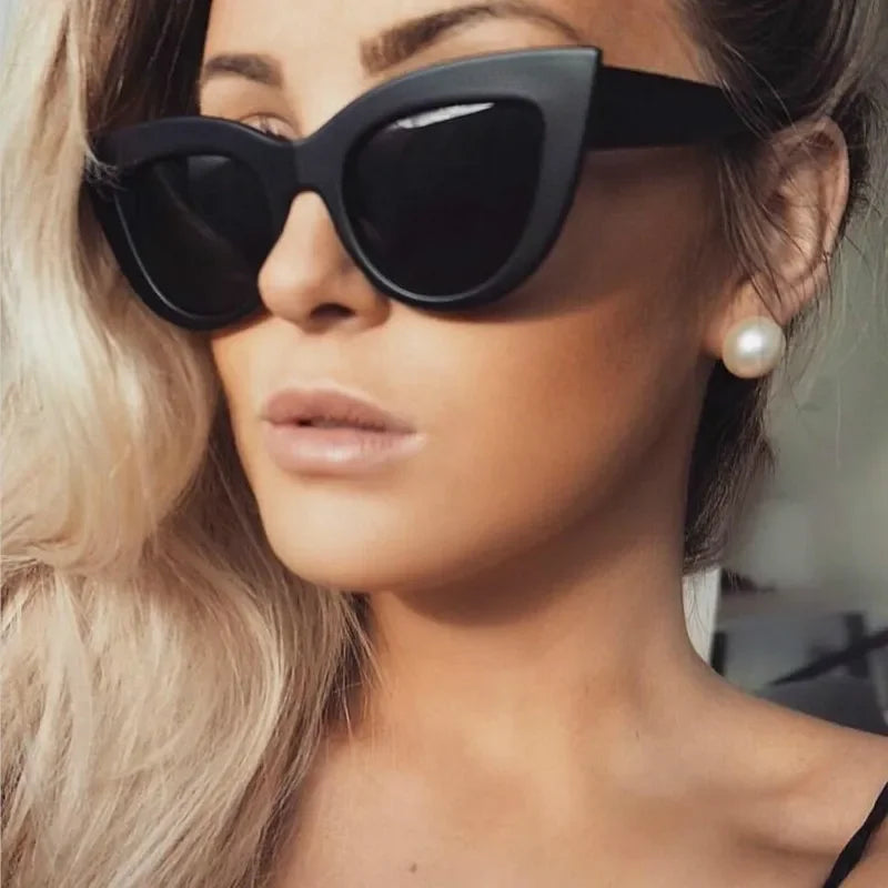 45204 Sexy Cat Eye Sunglasses Women Lovely Shades Glasses UV400 Brand Designer Eyewear