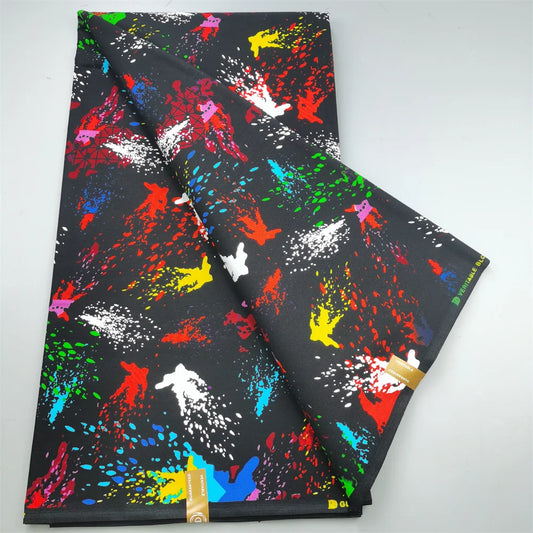 Ankara Fabric African Real Wax Print Fabric 100% Cotton High Quality 6 Yards African Fabric for Party Dress Nigeria
