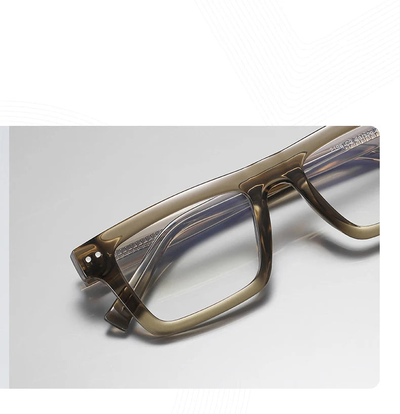 57176 Fashion Optical Spectacle Frames Men Popular Spring Hinge Glasses Frame Women Trend Square Transparent Eyeglass