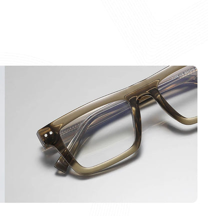 57176 Fashion Optical Spectacle Frames Men Popular Spring Hinge Glasses Frame Women Trend Square Transparent Eyeglass