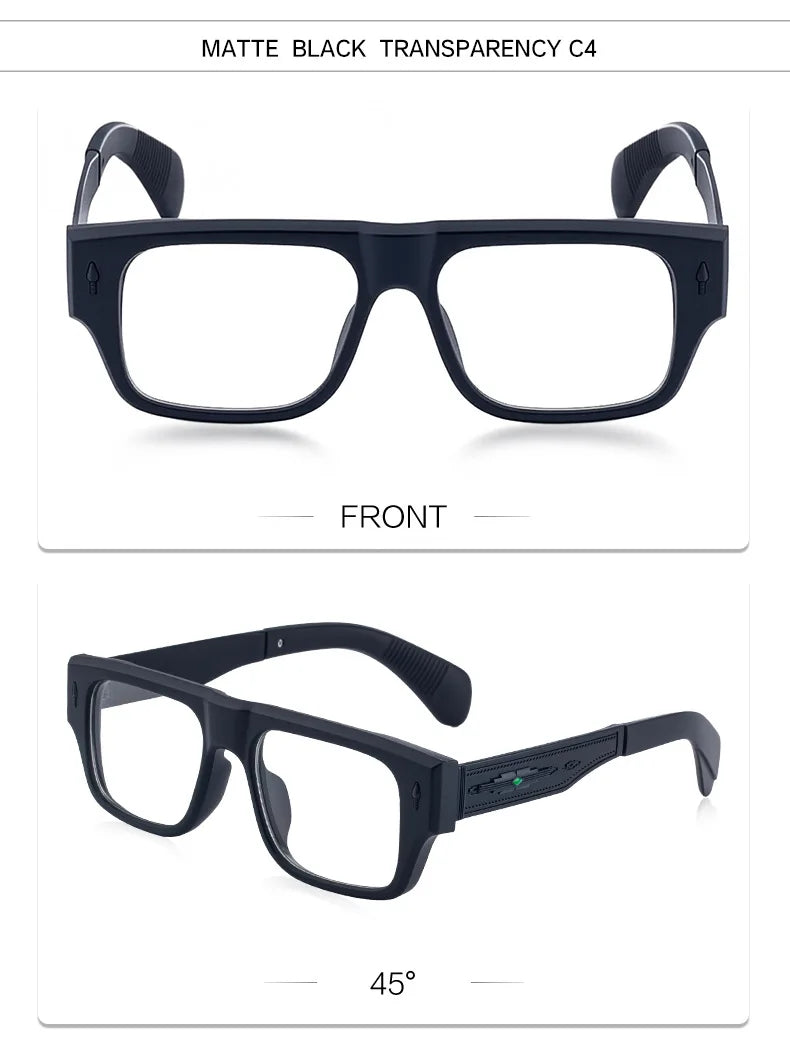 Fashion Oversized Square Reading Glasses Men Blue Light Blocking  Metal FrameGlasses Trendy Optical Presbyopia Eyeglasses0to+6.0