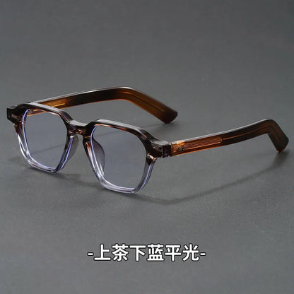 Men's Reading Glasses Blue Light Optical Lenses with Recipe Woman Vintage Tr90 Photochromic Lens Women's Eyeglasses with Frame