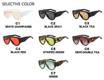 New Women's Men's Big Frame Sunglasses Fashion Retro Trend Sun Glasses Travel Street Photo Holiday Party Beach Eyewear