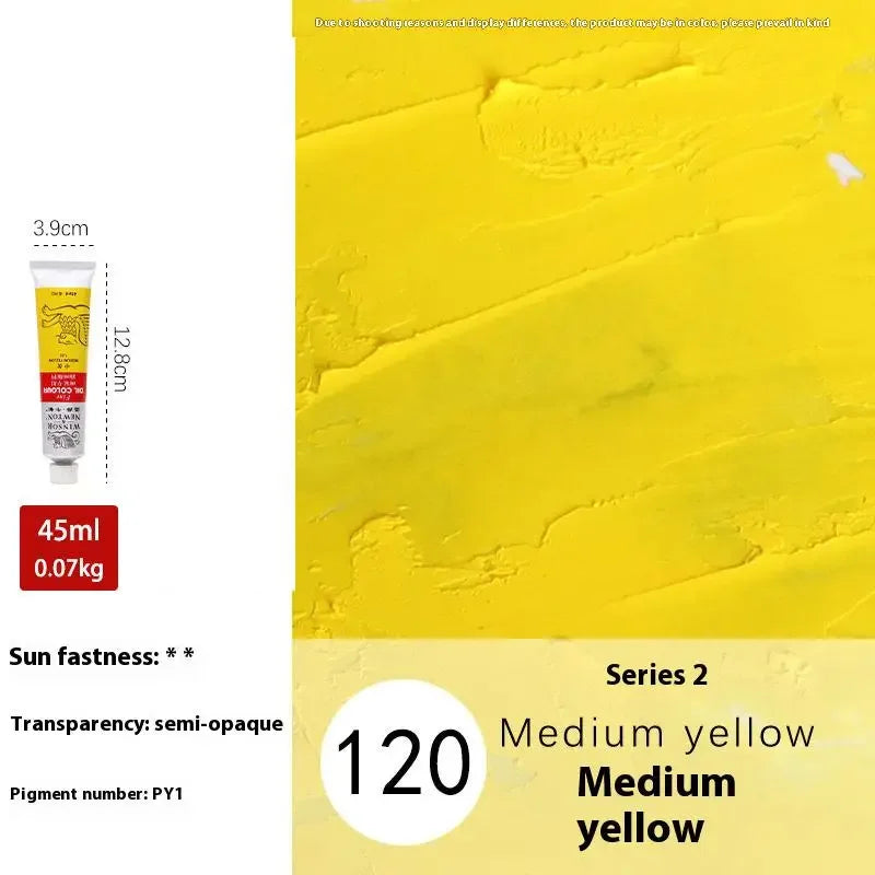 Winsor & Newton 45ML Oil Paint,Colorful Professionals Artist Drawing Tools for Canvas Wood,Crafts,Paper Art Stationery Supplies