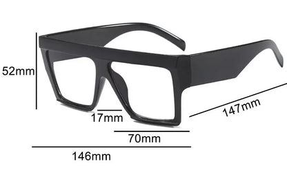 Square Reading Glasses Women Men Luxury Brand Magnifying Oversized Eyeglasses +1.5 +3 +6 Fashion Retro Blue Light Glasses