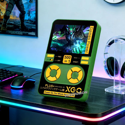 2026 Mini Portable Game Console with 500 Classic Games Large Screen Magnetic Wireless Charging Power 5000mAh Childhood Nostalgia