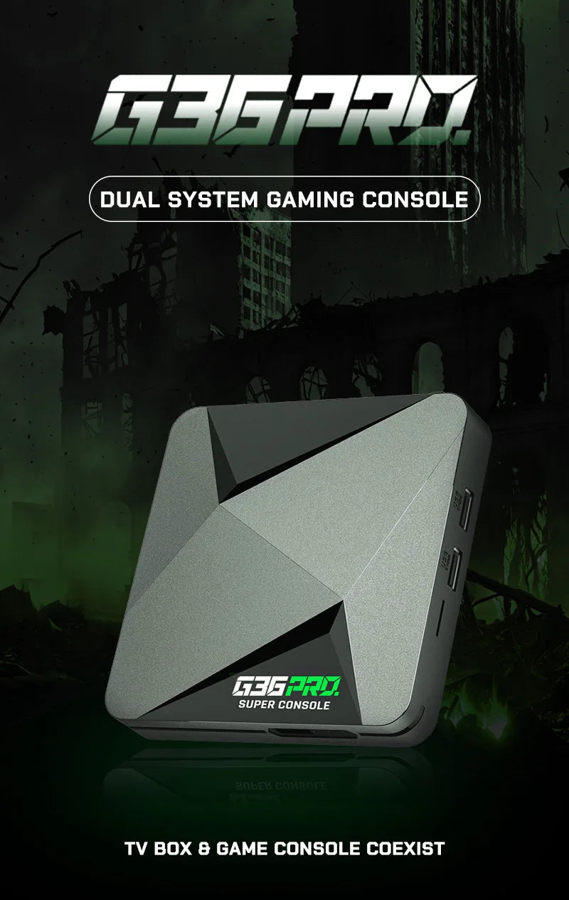 Super G36 Pro Game Console 256G 120000+ Retro Video Game Box Dual Wireless Controller TV Plug Play Arcade Home Gaming Console