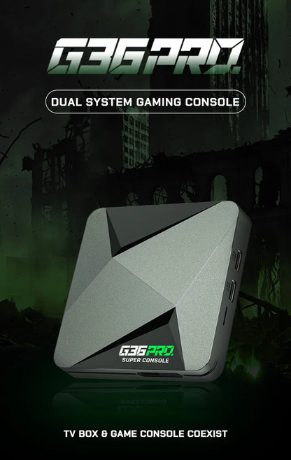 Super G36 Pro Game Console 256G 120000+ Retro Video Game Box Dual Wireless Controller TV Plug Play Arcade Home Gaming Console