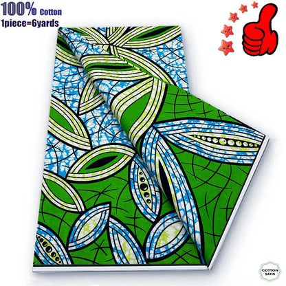 Guaranteed Veritable African Real Wax Prints Fabric Ghana Style Ankara Wax Tissu Pagne 100%Cotton Soft Design Nigeria Wax Fabric