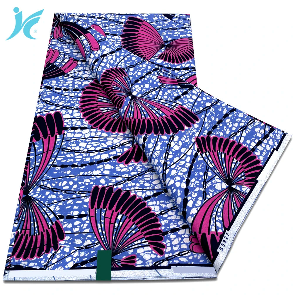 African Real Wax Prints Fabric Ankara Wax 100% Cotton Fabric Guaranteed Veritable Original Sewing Material
