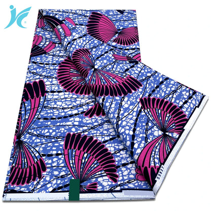 African Real Wax Prints Fabric Ankara Wax 100% Cotton Fabric Guaranteed Veritable Original Sewing Material