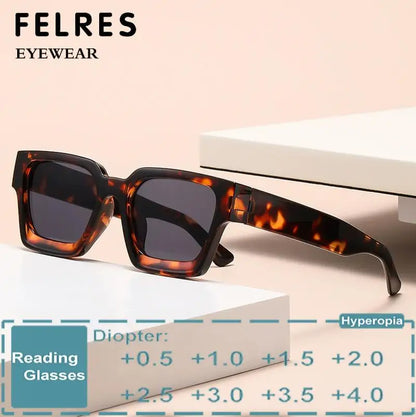 Thick Frames Black Reading Sunglasses Men Finished Prescription Readers Women Tinted Outdoor Shade Sun Glasses +1.0 1.5 2.0 2.5