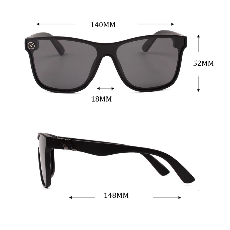 blenders Conjoined lenses Mirror Sunglasses Men Polarized UV Lense Eyewear Vintage Fashion Square Men women Sun Glasses 8803