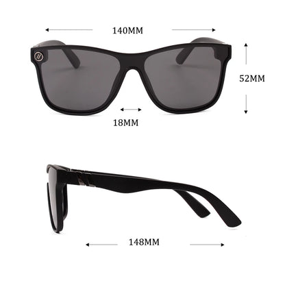blenders Conjoined lenses Mirror Sunglasses Men Polarized UV Lense Eyewear Vintage Fashion Square Men women Sun Glasses 8803