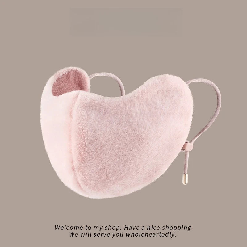 Cycling warm mask for women, winter with thick fleece and high beauty breathable and eye corner protection windproof mask