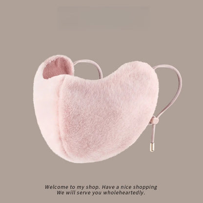 Cycling warm mask for women, winter with thick fleece and high beauty breathable and eye corner protection windproof mask