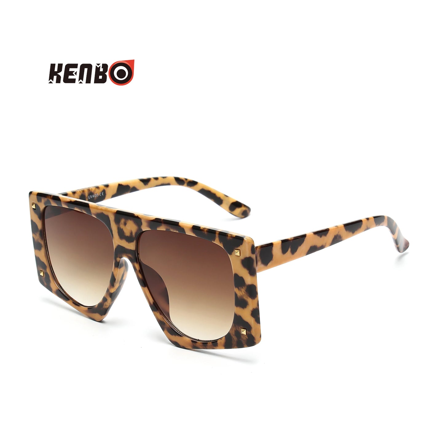 Kenbo Fashion Leopard Sunglasses Punk Designer Luxury Man/Women Sun Glasses Irregular Oversized Classic Vintage UV400 Eyewear