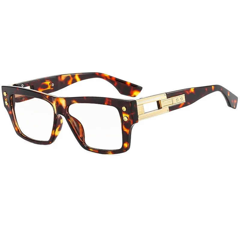 Thick Frame Anti Blue Light Reading Glasses Men Brand Design Square Finished Optical Presbyopic Glasses Customized Diopter