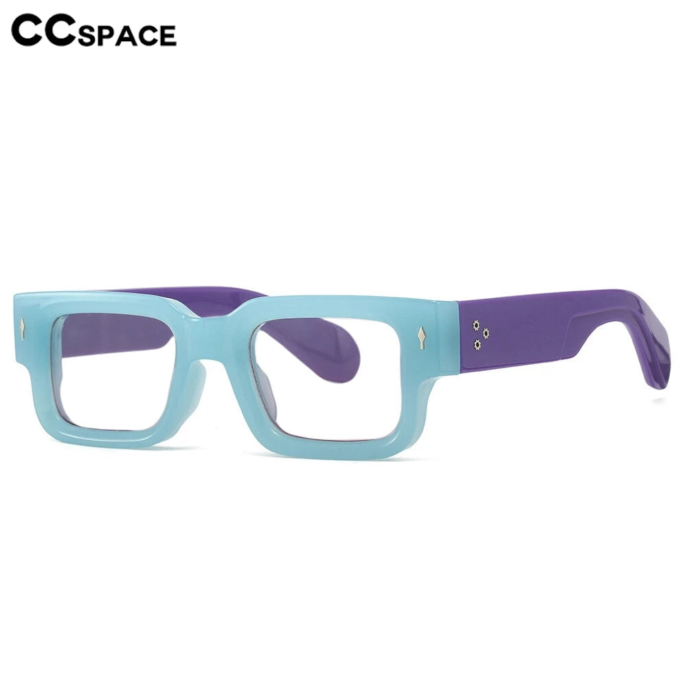 Luxury Brand Square Reading Glasses Men Women Retro Rivet Resin Optical Presbyopic Eyeglasses Custom Diopter +50~+600 #302032