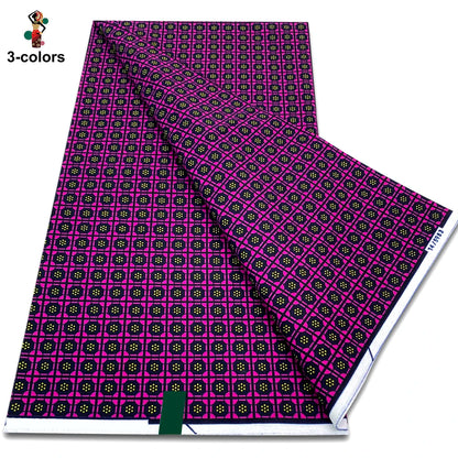 New Arrival High Quality Original 100% Cotton Wax Print Guaranteed Veritable Ankara African Real Wax Fabric Soft Pagne for Dress