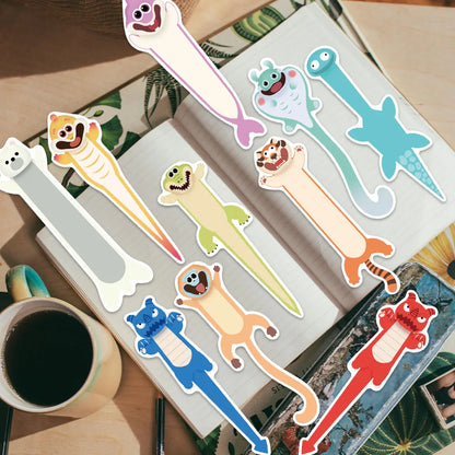 30pcs Funny Cute Cartoon Animals Paper Bookmarks For Library Office Students Readers Book Journal Page Marker
