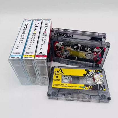 Game PERSONA Shoji Meguro Music Tape Greatest Hits OST Album 3pcs Cassettes Cosplay Walkman Recorder Soundtracks Box Party Music