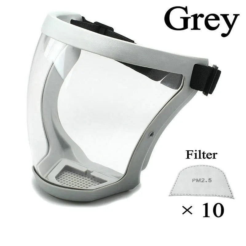 6 Colors Transparent Face Mask Full Face Shield Safety Glasses Eye Protection Windproof Dustproof Anti-splash Kitchen Tool New