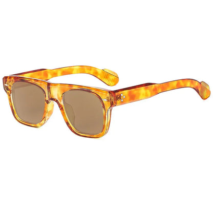 Square Yellow Lens Reading Sunglasses for Men Classic Tinted Prescription Presbyopic Eyewear Outdoor Shade Sun Glasses Readers