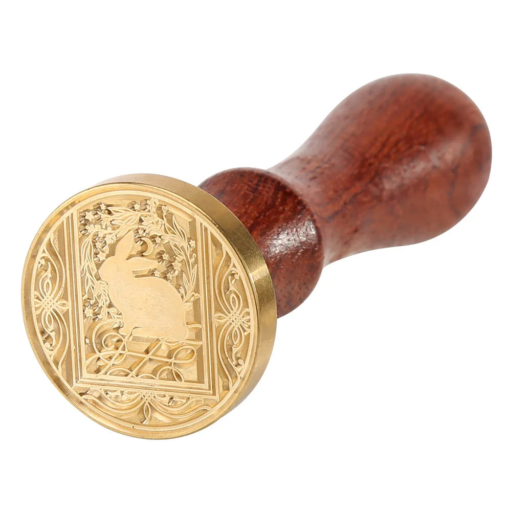 Retro Animal Printed Wax Seal Stamp with Wide Scope of Application Simplicity Fire Painting Stamping Envelope Wedding Card