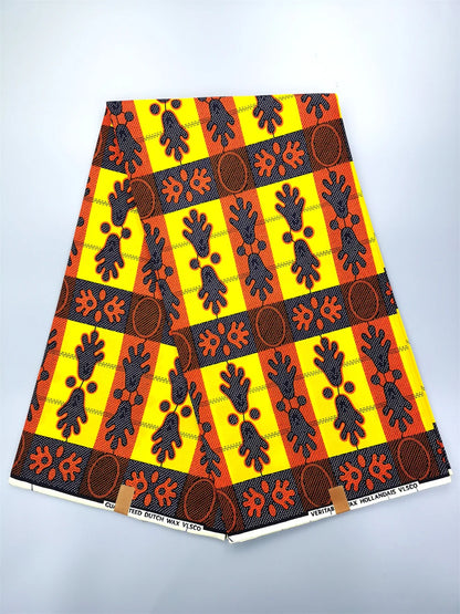 Dutch Ankara Wax Print Fabric High Quality Wax African Hollandais Fabric 100% Cotton Soft African Veritable Real Wax for Dress