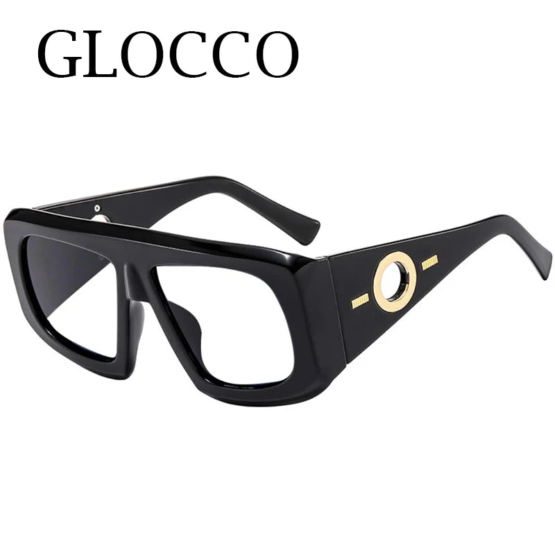 Big Square Anti Blue Light Reading Glasses Elegant Luxury Green Purple Gradient Eyeglasses Frames Prescription Hyperopia Eyewear