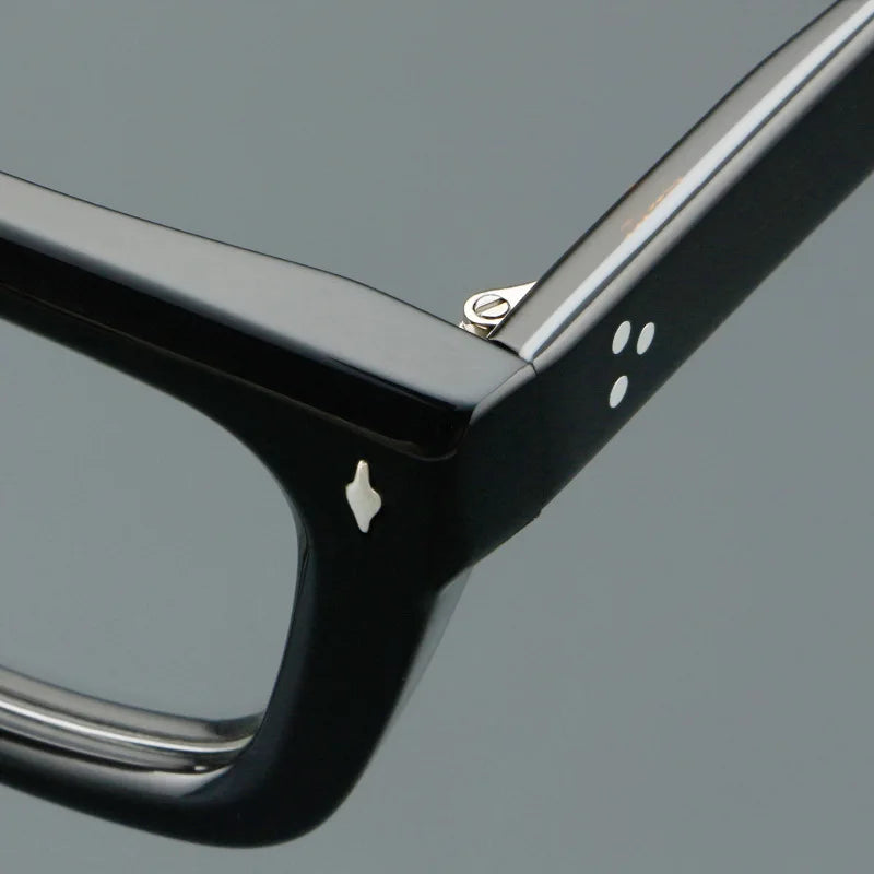 Fashion Thick Frame Acetate Glasses Men Vintage Square Myopia Prescription Eyeglasses Frame Reading Glasses Luxury Brand Eyewear