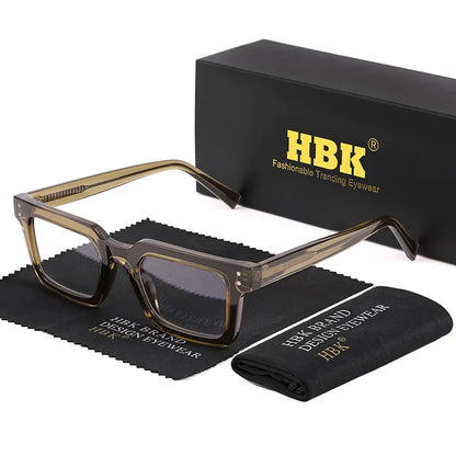 HBK Fashion Glasses Frames for Men TR90 Square Anti Blue Light Women's Daily Simple Business Glasses Optical Eyeglasses Frame