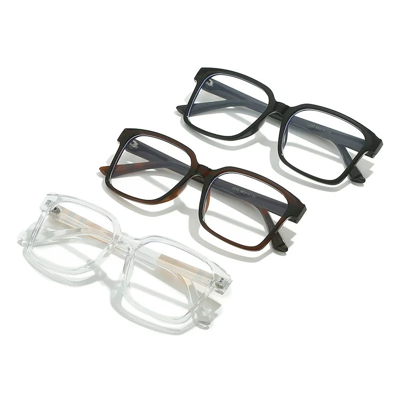 Brand Designer Retro Square Anti Blue Light Reading Glasses Women Men  Stripe Female Eyeglasses Computer Presbyopia Eyeglasse