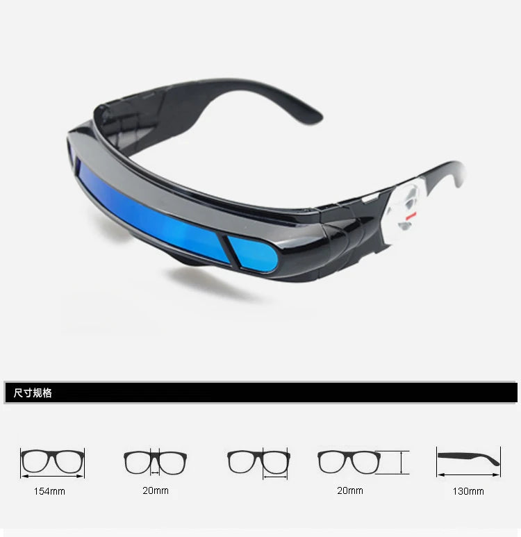 X-Man Sunglasses X-Men Cyclops Cosplay Polarized Sunglasses for Men Women Memory Material Shield Designer Sunglasses
