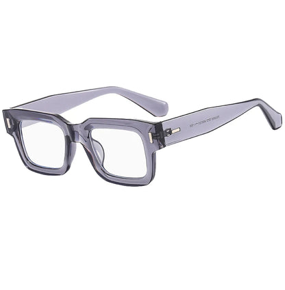Retro Men Tea Color Square Reading Glasses Women Female Clear Resin Lens Big Eyeglasses Frame Presbyopic Glasses Oculos De Grau