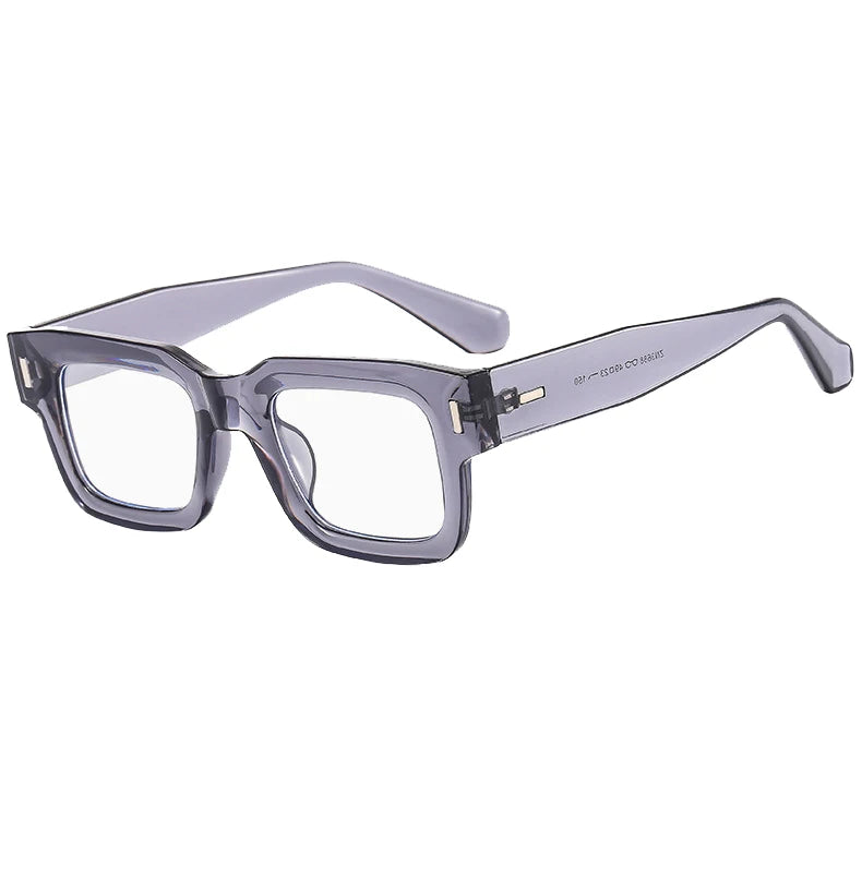 Retro Men Tea Color Square Reading Glasses Women Female Clear Resin Lens Big Eyeglasses Frame Presbyopic Glasses Oculos De Grau