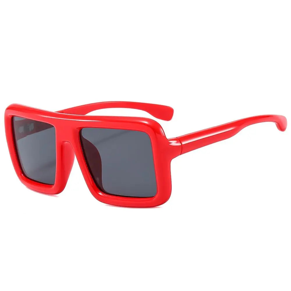 Big Oversized Square Sunglasses Punk UV400 Protection Thick Frame Sun Glasses Lady Shades for Women & Men
