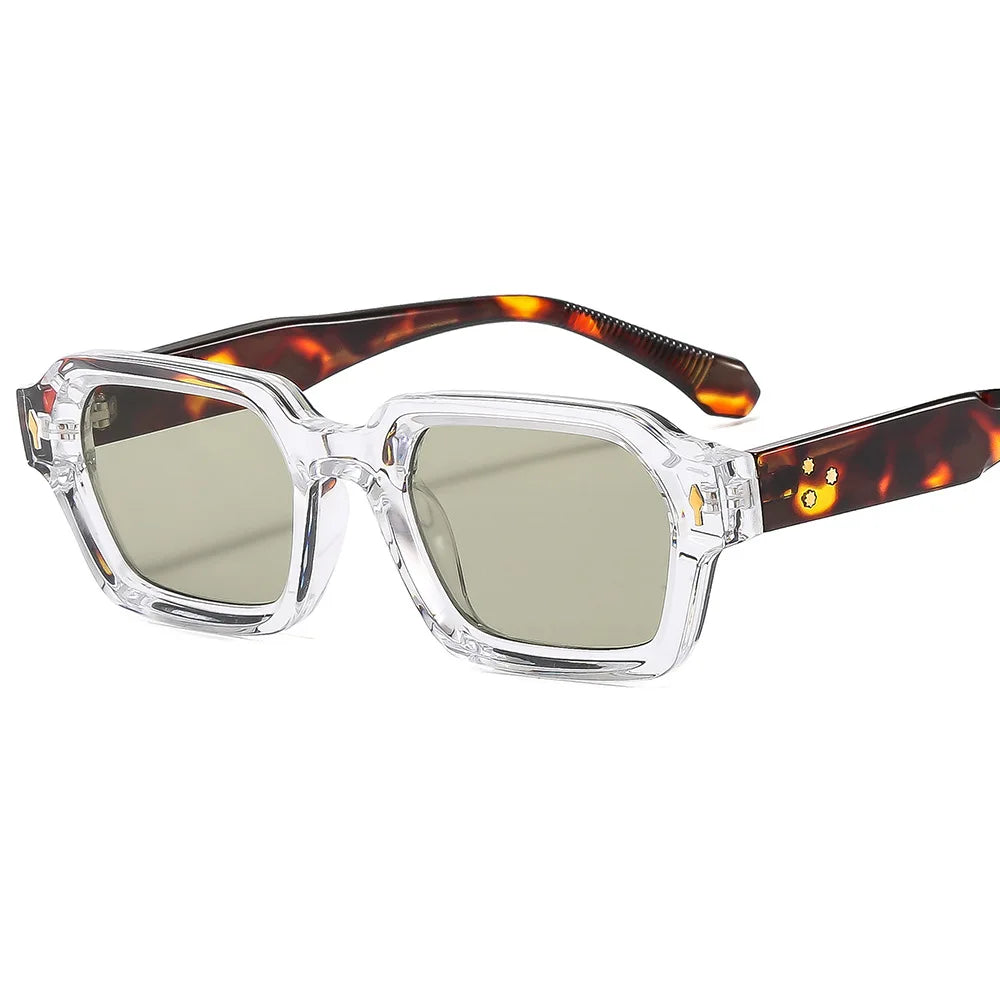 New Fashion Small Square Sunglasses For Women Men Modern Design Retro Double Color Frame Sun Glasses Shades UV400 Eyeglasses