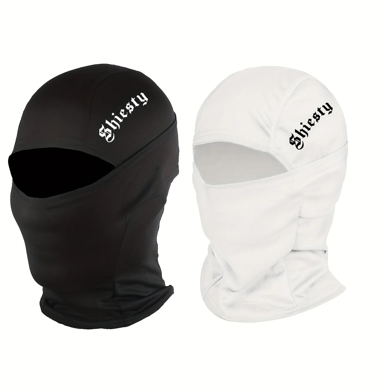 3pcs/2pcs/1pc English Letter Print Men's and Women's Balaclava Single Hole Full Face Neck Protection Mask Suitable for Outdoor